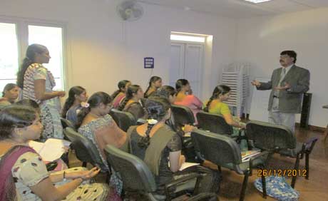 As a guest faculty: interactive session  with  college students 